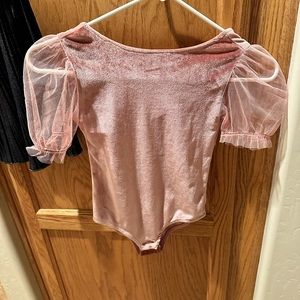 Velvet Two Piece skirt & body suit girls 7-8 yrs old
